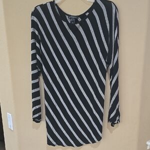 INC Black & Grey Tunic